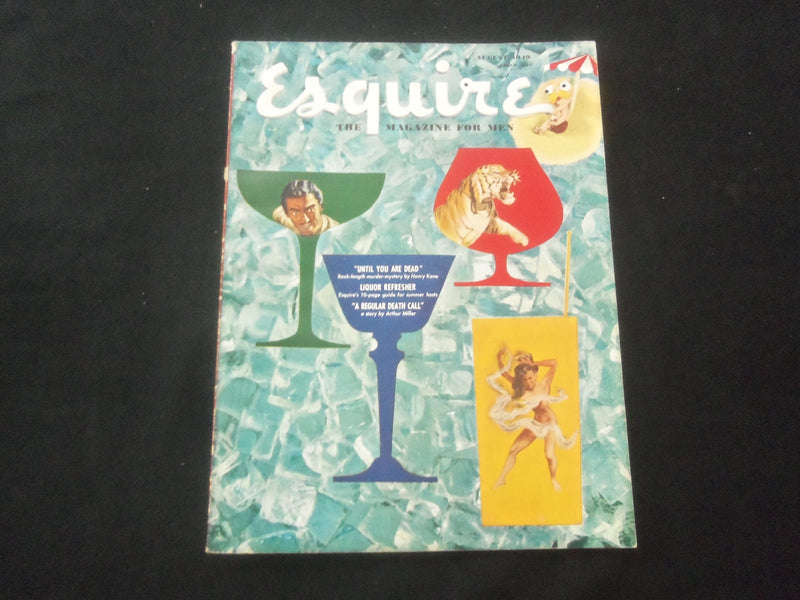 1949 AUGUST ESQUIRE MAGAZINE - GREAT COVER, PHOTOS AND ADS - F 850