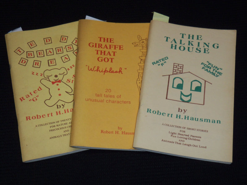 1978-1980 ROBERT H. HAUSMAN BOOK LOT OF 3 - ALL SIGNED - O 1740B