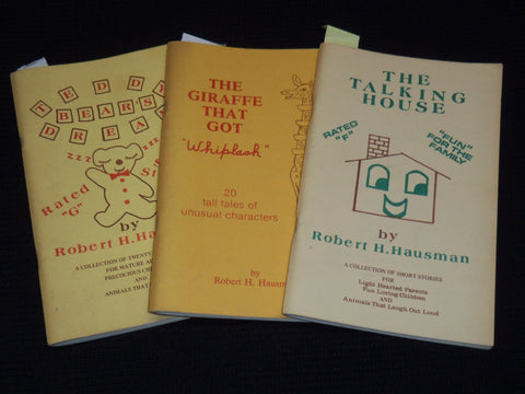 1978-1980 ROBERT H. HAUSMAN BOOK LOT OF 3 - ALL SIGNED - O 1740B