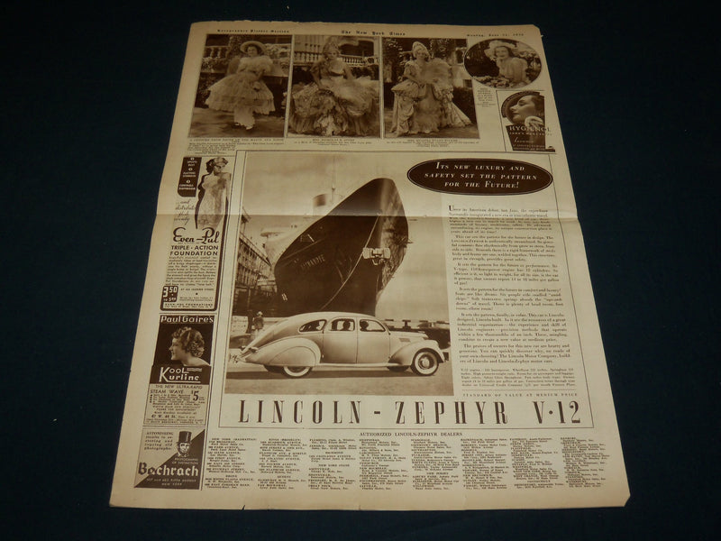 1936 JUNE 21 NEW YORK TIMES ROTO PICTURE SECTION - ALFA LANDON - NT 9381