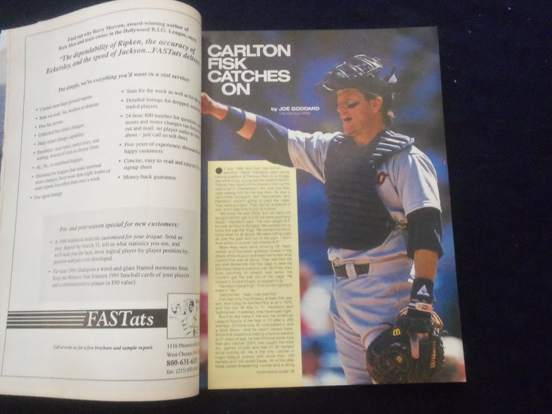 1991 STREET AND SMITH'S BASEBALL MAGAZINE - KELLY GRUBER COVER - SP 1523P