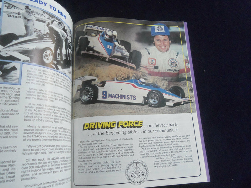 1983 JULY 1-3 BUDWEISER CLEVELAND 500 RACING PROGRAM - SP 3804A