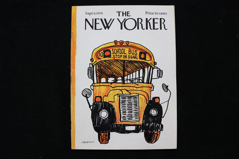 1974 SEPTEMBER 9 NEW YORKER MAGAZINE - GREAT ILLUSTRATED COVER - NY 2908