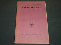 1938 OCTOBER RADIO FACSIMILE SOFTCOVER BOOK VOLUME NO. 1 - RCA - J 5812