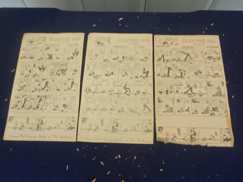 1926 S. F. BULLETIN BUTTONS AND FATTY COLOR COMICS - LOT OF 16 - NP 5208