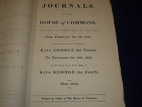 1829 JOURNALS OF THE HOUSE OF COMMONS - KING GEORGE IV 10TH YEAR REIGN - KD 4F
