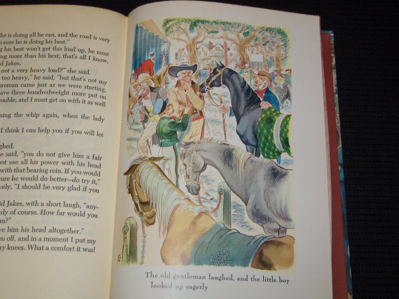1945 BLACK BEAUTY HARDCOVER BOOK BY ANNA SEWELL - FRITZ EICHENBERG - KD 7948