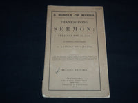 1851 LEONARD WITHINGTON THANKSGIVING SERMON - BUNDLE OF MYRRH - J 8998