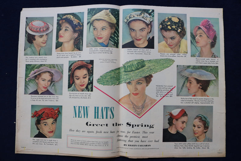 1953 MARCH 8 NEW YORK SUNDAY NEWS PICTURE SECTION - VALERIE HOBSON - NP 8751