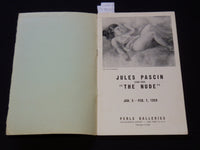1959 JULES PASCIN THE NUDE PERLS GALLERIES CATALOGUE - J 8104