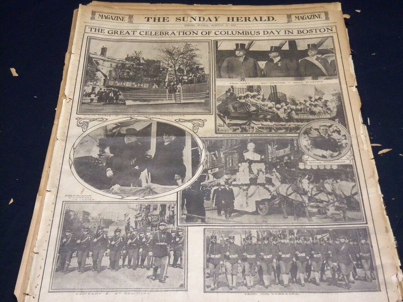 1910-1911 BOSTON HERALD SUNDAY MAGAZINE SECTIONS LOT OF 28 - NICE PHOTOS - UP 93