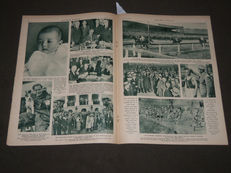 1934 APRIL 28 NY TIMES MID-WEEK PICTORIAL MAGAZINE - BASEBALL PHOTOS - NP 2934