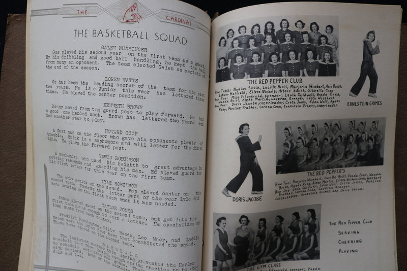 1941 THE CARDINAL HARLAN RURAL HIGH SCHOOL YEARBOOK - HARLAN, KANSAS - YB 3489