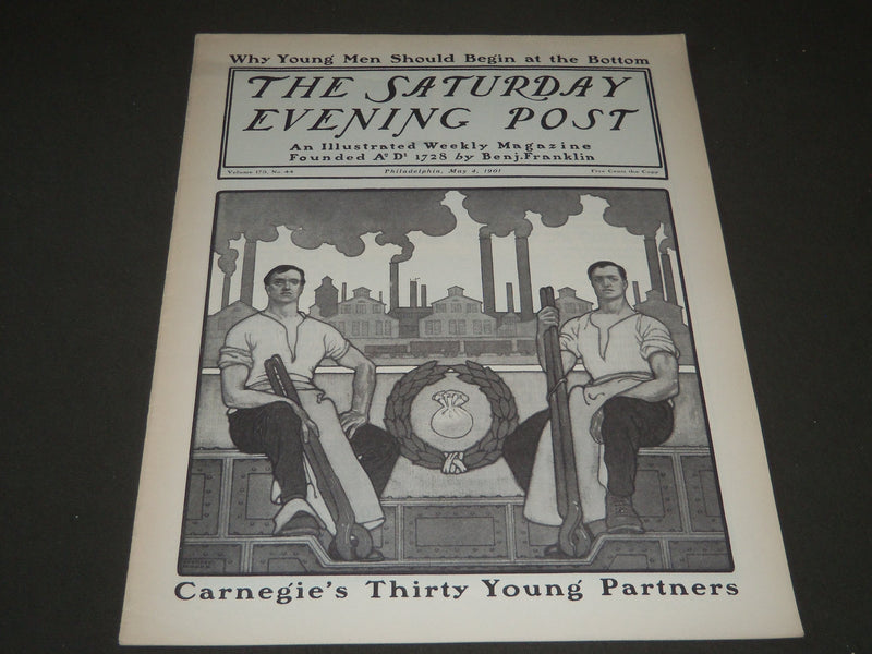 1901 MAY 4 THE SATURDAY EVENING POST MAGAZINE - ILLUSTRATED COVER - SP 532