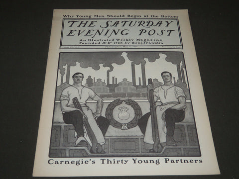 1901 MAY 4 THE SATURDAY EVENING POST MAGAZINE - ILLUSTRATED COVER - SP 532