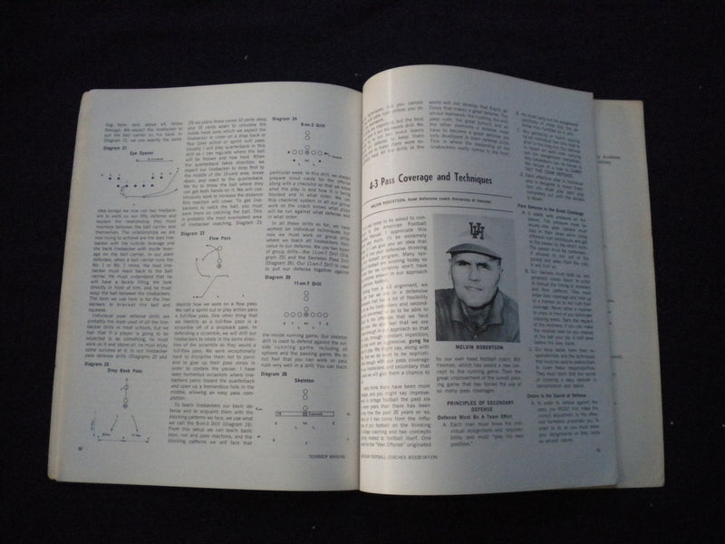 1971 AMERICAN FOOTBALL COACHES ASSOCATION MAGAZINE - SUMMER MANUAL - SP 3625P