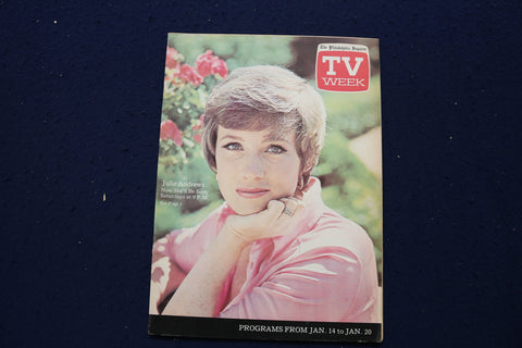 1973 JAN 14-20 TV WEEK MAGAZINE - JULIE ANDREWS COVER - E 12948