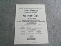 1989 ME AND MY GIRL BROADWAY PROGRAM - JAMES BRENNAN - JUDY BLAZER - J 7680