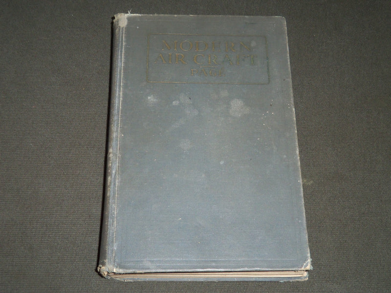 1929 MODERN AIRCRAFT BOOK BY VICTOR W. PAGE - NICE ILLUSTRATIONS - KD 5790