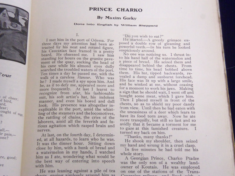 1901 OCTOBER THE ERA MAGAZINE - PRINCE CHARKO BY MAXIM GORKY - SP 2520