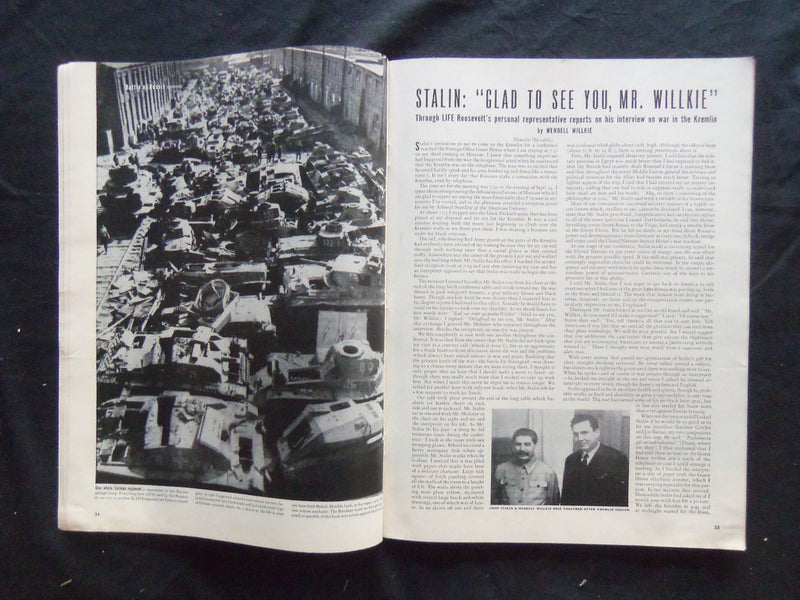 1942 OCTOBER 5 LIFE MAGAZINE - HATS IN FASHION - L 307