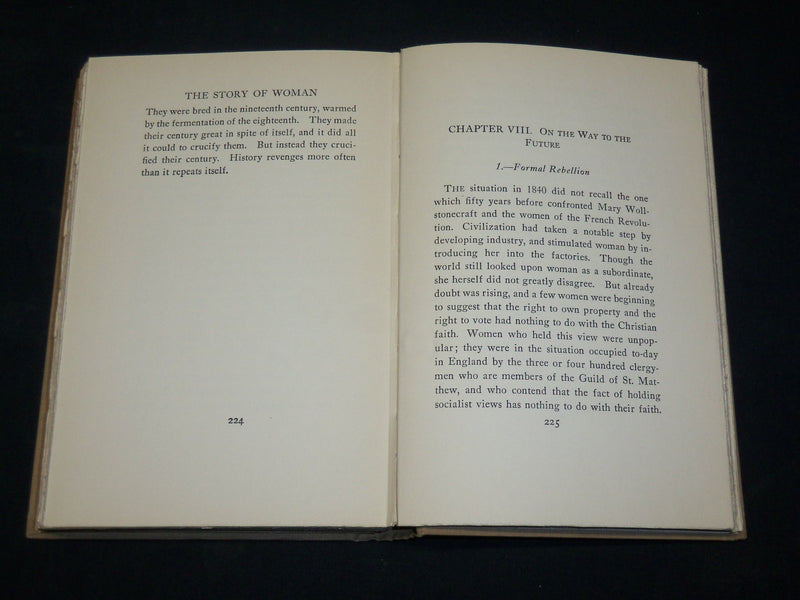 1925 THE STORY OF WOMAN BOOK BY W. L. GEORGE - FIRST EDITION - KD 2769P