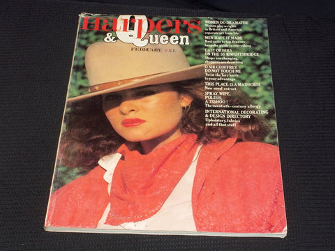 1980 FEBRUARY HARPERS & QUEEN MAGAZINE - NICE FASHION FRONT COVER - E 5628