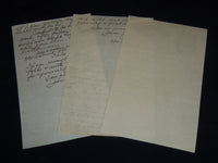 1919 PENNSYLVANIA HOTEL STATIONARY HANDWRITTEN LETTERS LOT OF 3 - J 8852