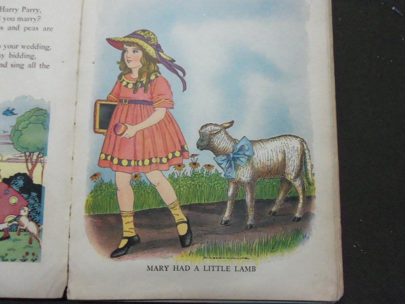 1933 FAMOUS RHYMES - MOTHER GOOSE CHILDREN'S BOOK - ILLUSTRATED - PIPER- KD 5806