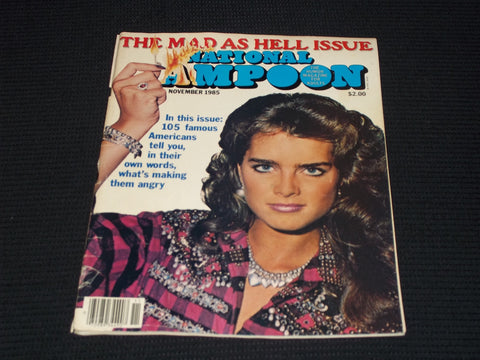 1985 NOVEMBER NATIONAL LAMPOON MAGAZINE - BROOKE SHIELDS FRONT COVER - E 16020