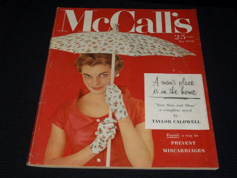 1954 MAY MCCALL'S MAGAZINE VERY NICE FRONT COVER & FULL PAGE ADS - E 2472
