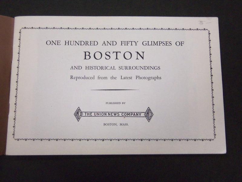 1910'S-1920'S BOSTON VIEW BOOK WITH 150 GLIMPSES - MASSACHUSETTS - J 5231