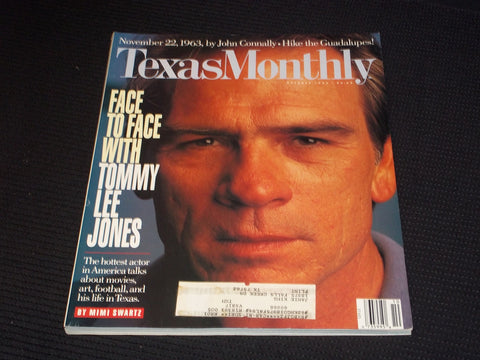 1993 OCTOBER TEXAS MONTHLY MAGAZINE - TOMMY LEE JONES FRONT COVER - E 7417