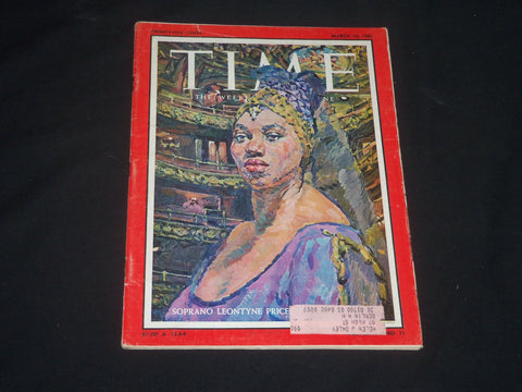 1961 MARCH 10 TIME MAGAZINE - LEONTYNE PRICE, SOPRANO - T 1787