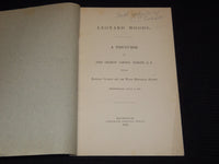 1879 LEONARD WOODS A DISCOURSE BOOK BY PROF. CHARLES EVERETT - J 7513