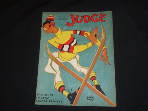 1932 FEBRUARY 27 JUDGE MAGAZINE - SKIER - ST 5722