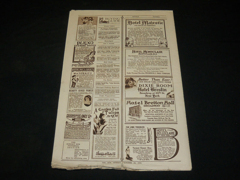 1915 OCTOBER 10 THE SUN PICTORIAL MAGAZINE SECTION - THE POPE - NP 5422