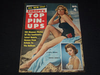 1957 NO. 4 EUROPE'S TON PIN-UPS MAGAZINE - ANITA EKBERG & LOREN COVER - E 16129