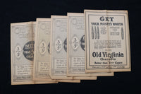 1901 HOWARD ATHENAEUM PROGRAMS - LOT OF 5 - BOSTON, MASSACHUSETTS - K 2275