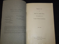 1905 BOOKS FOR A SMALL LIBRARY BOOK - LEAGUE OF LIBRARY COMMISSIONS - J 7955