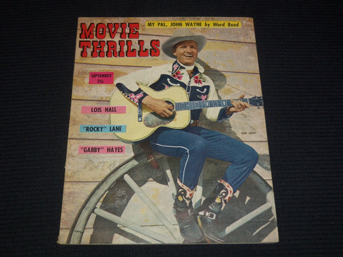 1950 SEPTEMBER MOVIE THRILLS MAGAZINE - GENE AUTRY COVER - E 16092