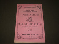 1900'S AUGUSTE BRUYAS FILS TARIF-ALBUM FRENCH CATALOGUE - FR 1273