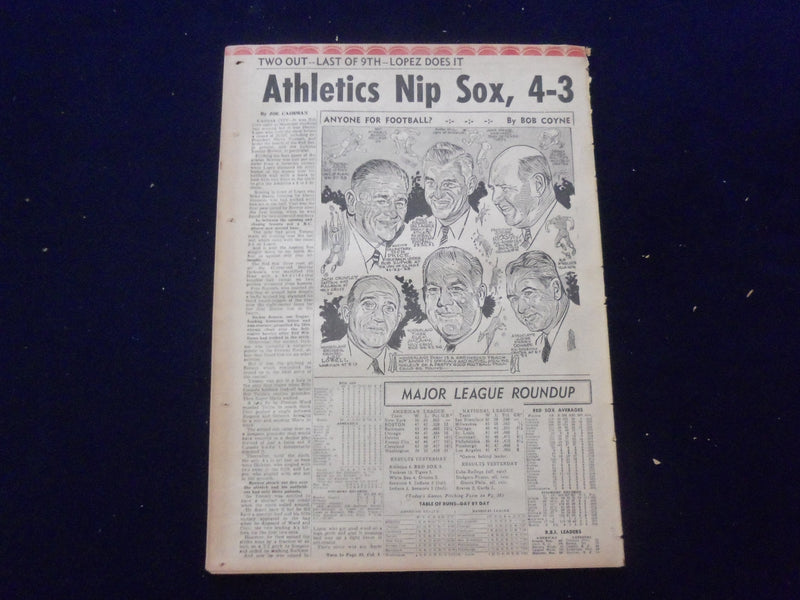 1958 JULY 23 BOSTON DAILY RECORD NEWSPAPER - REDS SPURN UN FOR KHRUSH - NP 6363