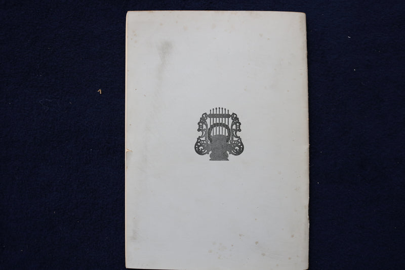 1912 FEB 1 METROPOLITAN OPERA HOUSE- DAS RHEINGOLD PROGRAM - H. WEIL - K 1612