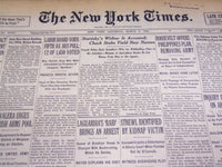 1934 MARCH 3 NEW YORK TIMES - STAVISKY WIDOW ARRESTED - NT 3983