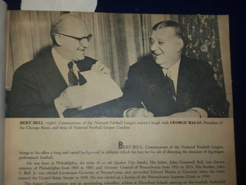 1955 PROFESSIONAL FOOTBALL OFFICAL 1955 YEAR BOOK OF THE NFL- 35TH ANNIV- B 6525