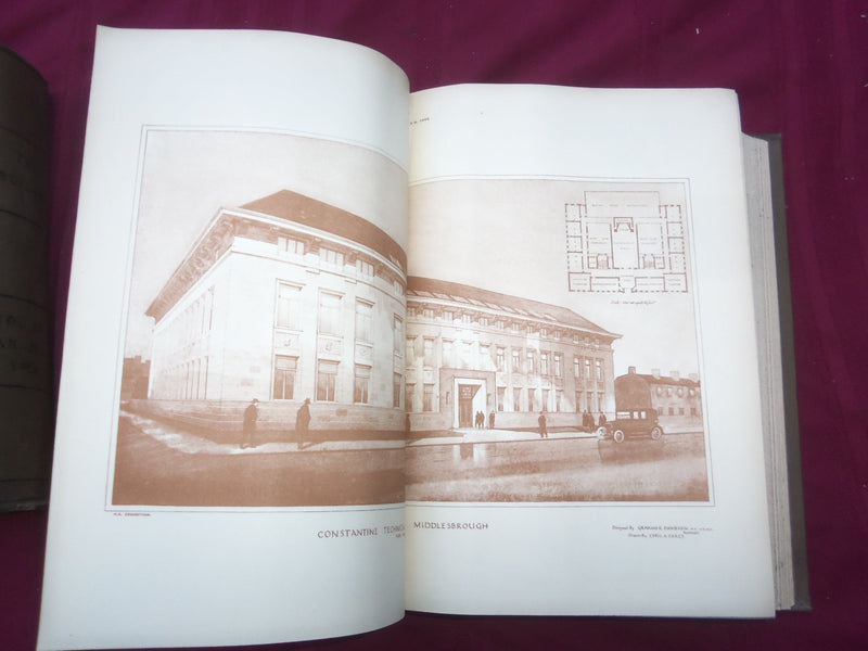 1926 JAN-DEC THE BUILDER U. K. MAGAZINE BOUND VOLUMES - 2 VOLS - FOLD OUTS- C 26