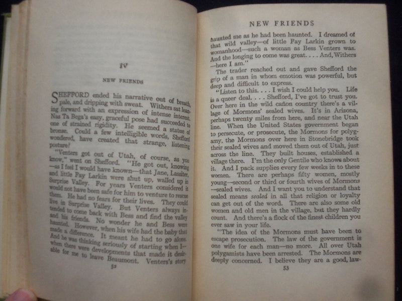 1915 THE RAINBOW TRAIL HARDCOVER BOOK BY ZANE GREY - KD 8381