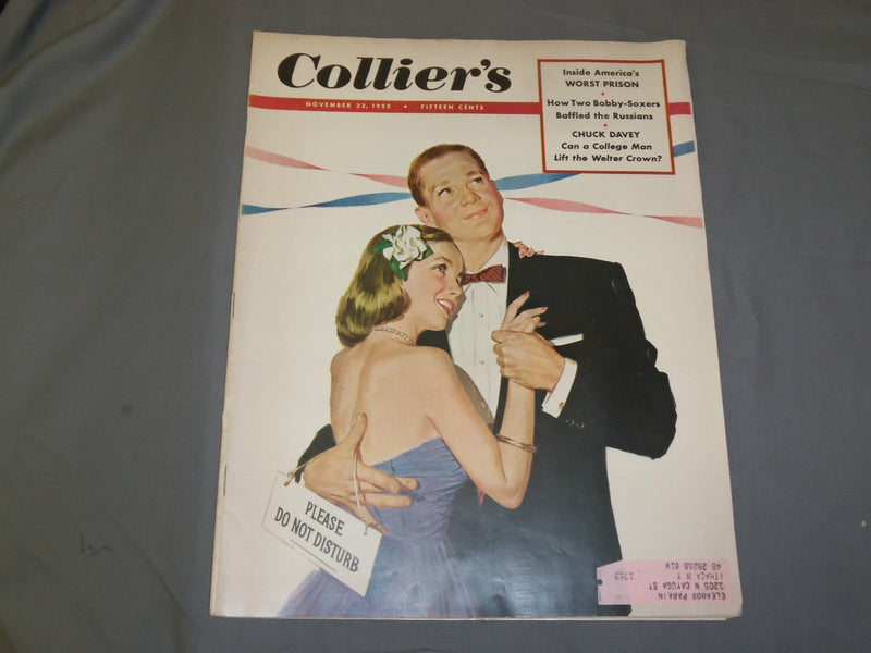 1952 NOVEMBER 22 COLLIER'S MAGAZINE - COCA-COLA AD ON BACK COVER - B 6449