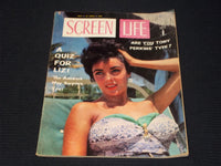 1958 MAY SCREEN LIFE MAGAZINE - LIZ TAYLOR COVER - E 13273
